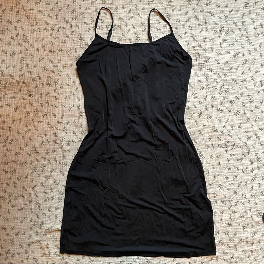 Vintage Black Spaghetti Strap Slip Mini